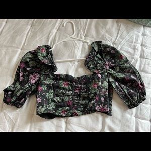 Floral Zara crop top